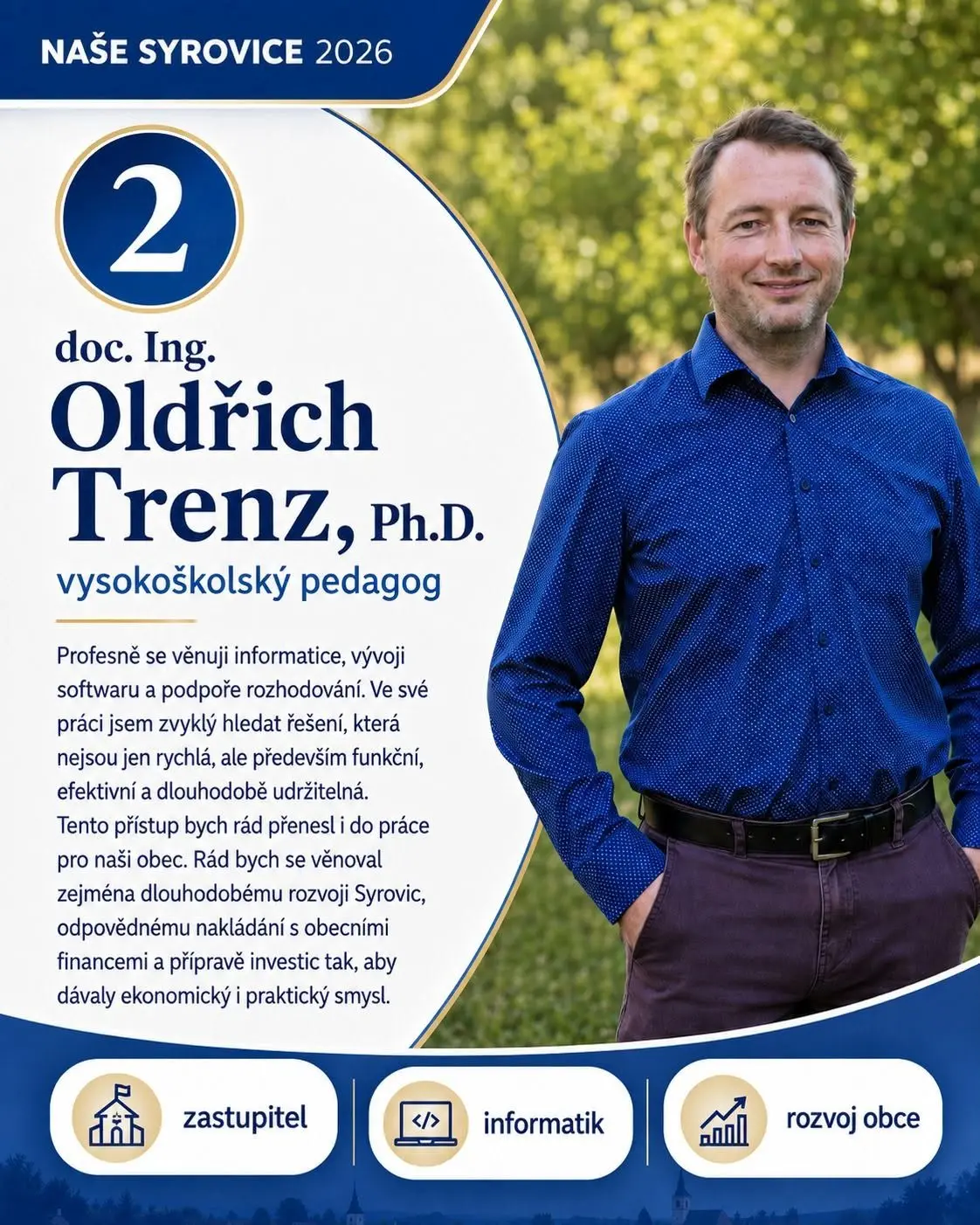 doc. Ing. Oldřich Trenz, Ph.D.
