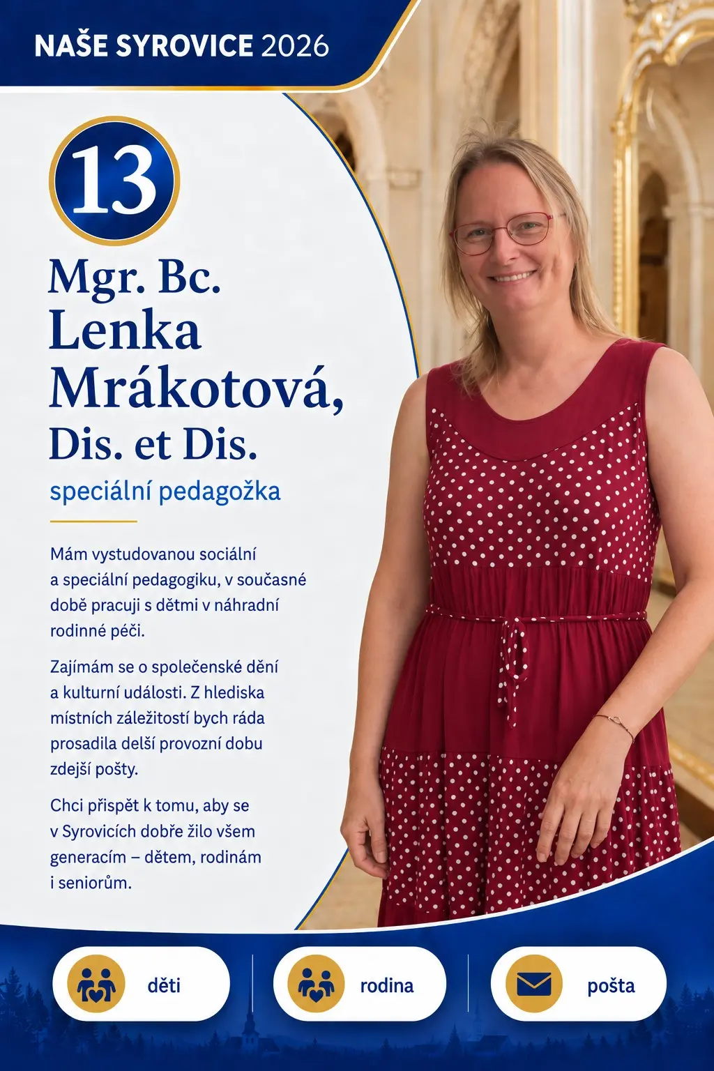 Mgr. Bc. Lenka Mrákotová, Dis. et Dis.